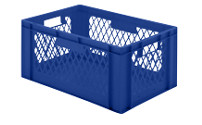 Euro-Format-Stapelbehälter, Wände durchbrochen, Boden geschlossen