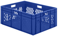 Euro-Format-Stapelbehälter, Wände durchbrochen, Boden geschlossen