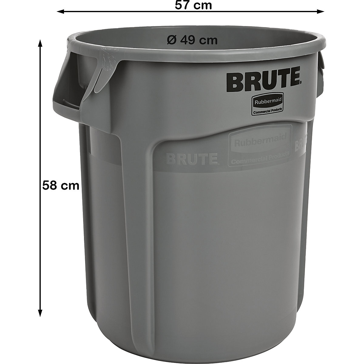 Universalcontainer BRUTE®, rund Rubbermaid (Produktabbildung 5)-4
