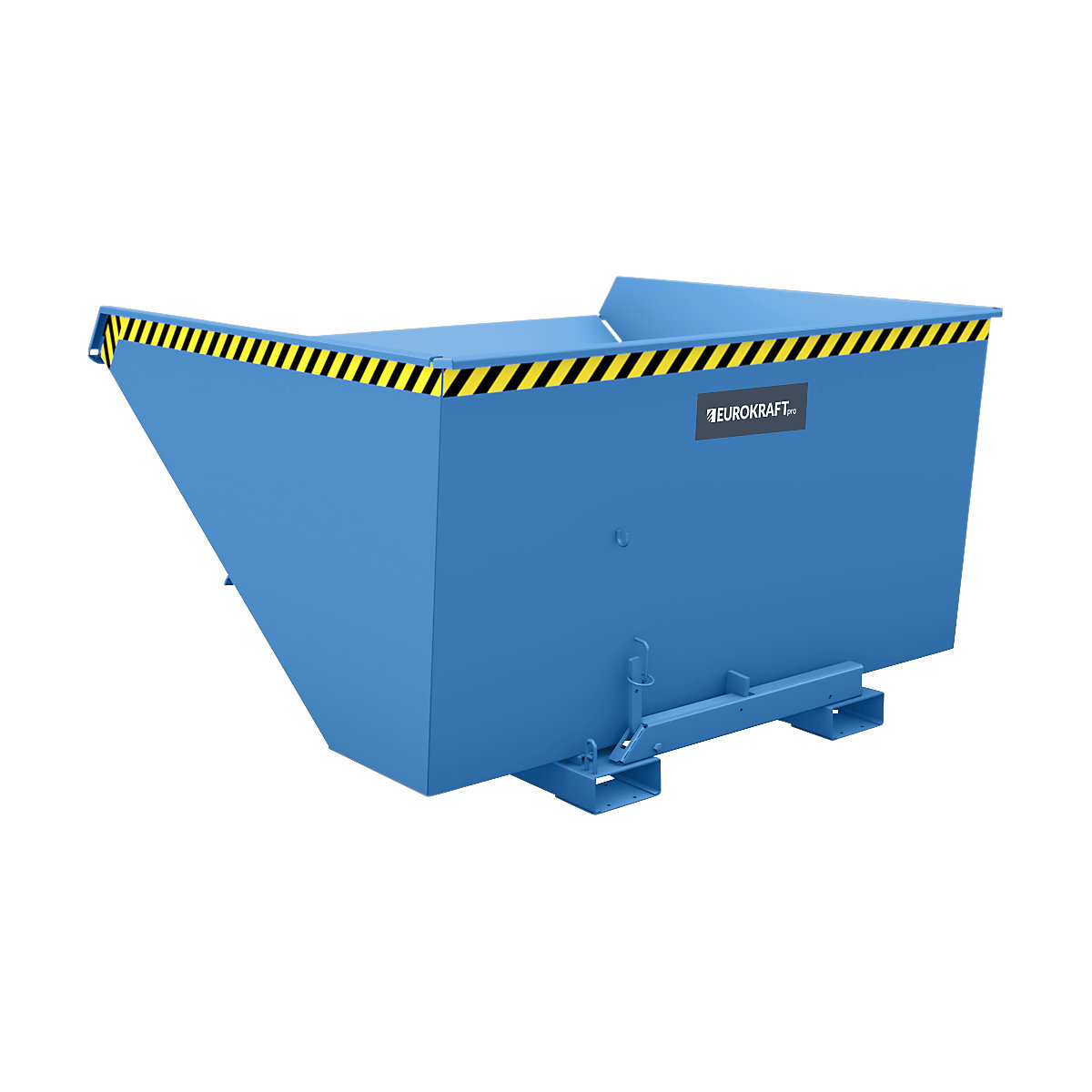 Kippbehälter inkl. Abrollmechanismus eurokraft pro, Volumen 2,1 m³, LxBxH 1720 x 1870 x 1103 mm, blau-11