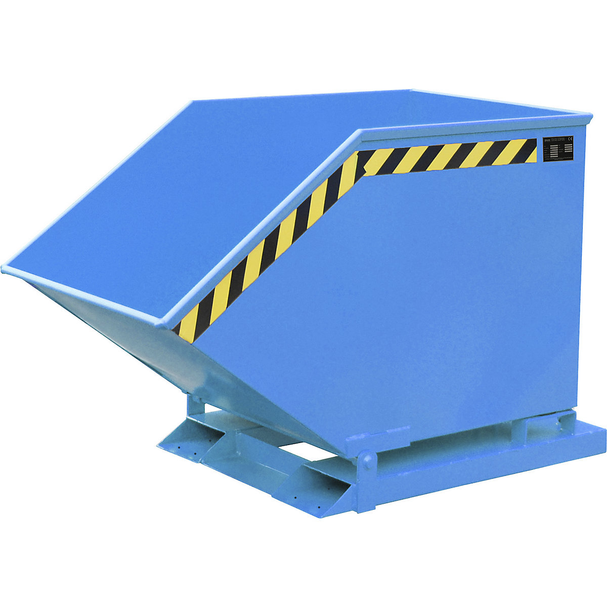 Späne-Kippmulde eurokraft pro, Volumen 400 Liter, lichtblau