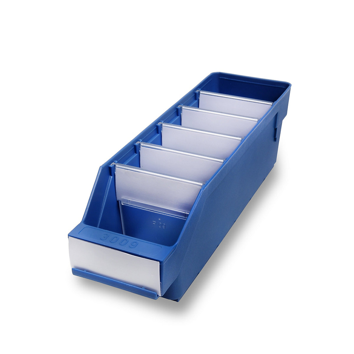 STEMO Regalkasten aus hochschlagfestem Polypropylen, blau, LxBxH 300 x 90 x 95 mm, VE 40 Stk