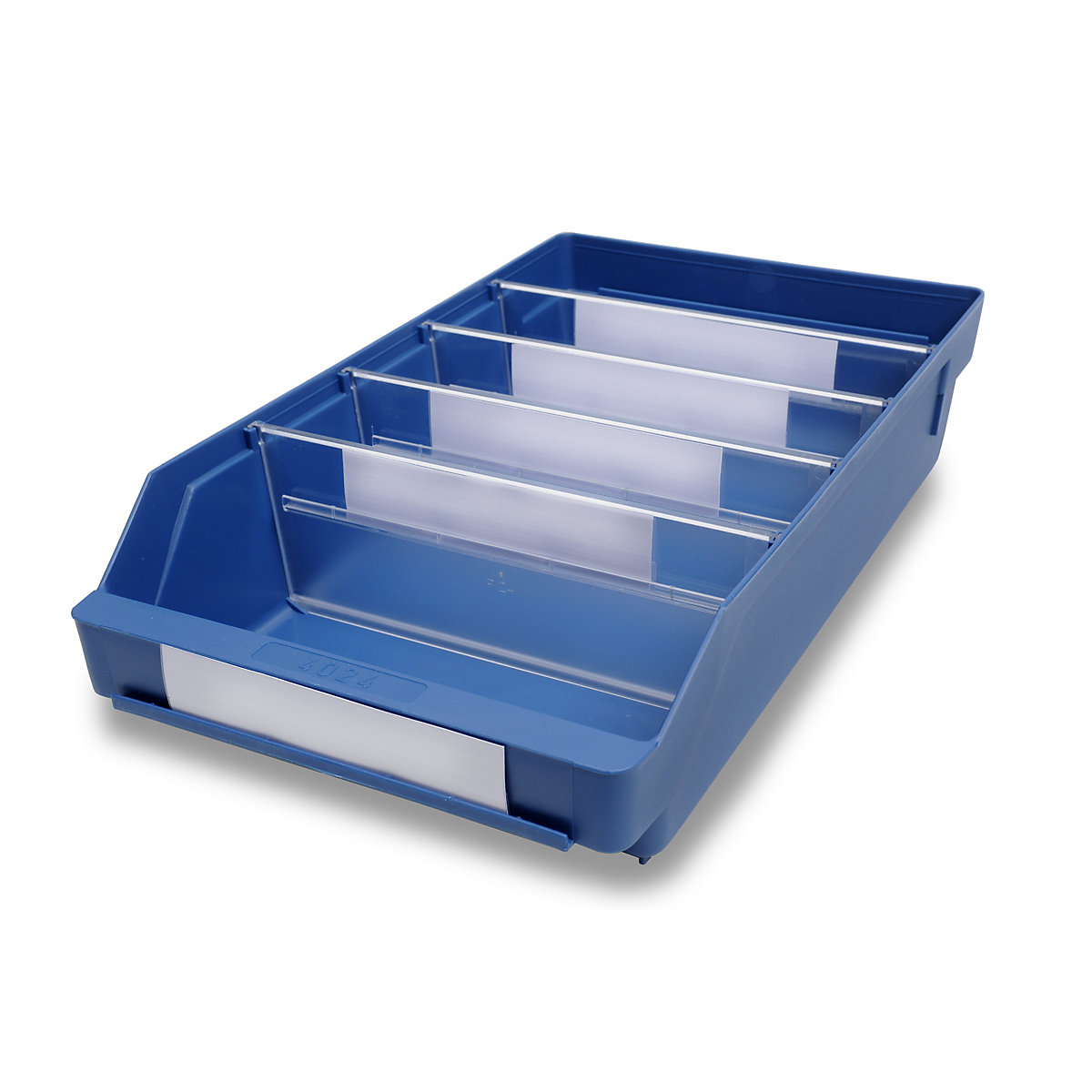 STEMO Regalkasten aus hochschlagfestem Polypropylen, blau, LxBxH 400 x 240 x 95 mm, VE 15 Stk