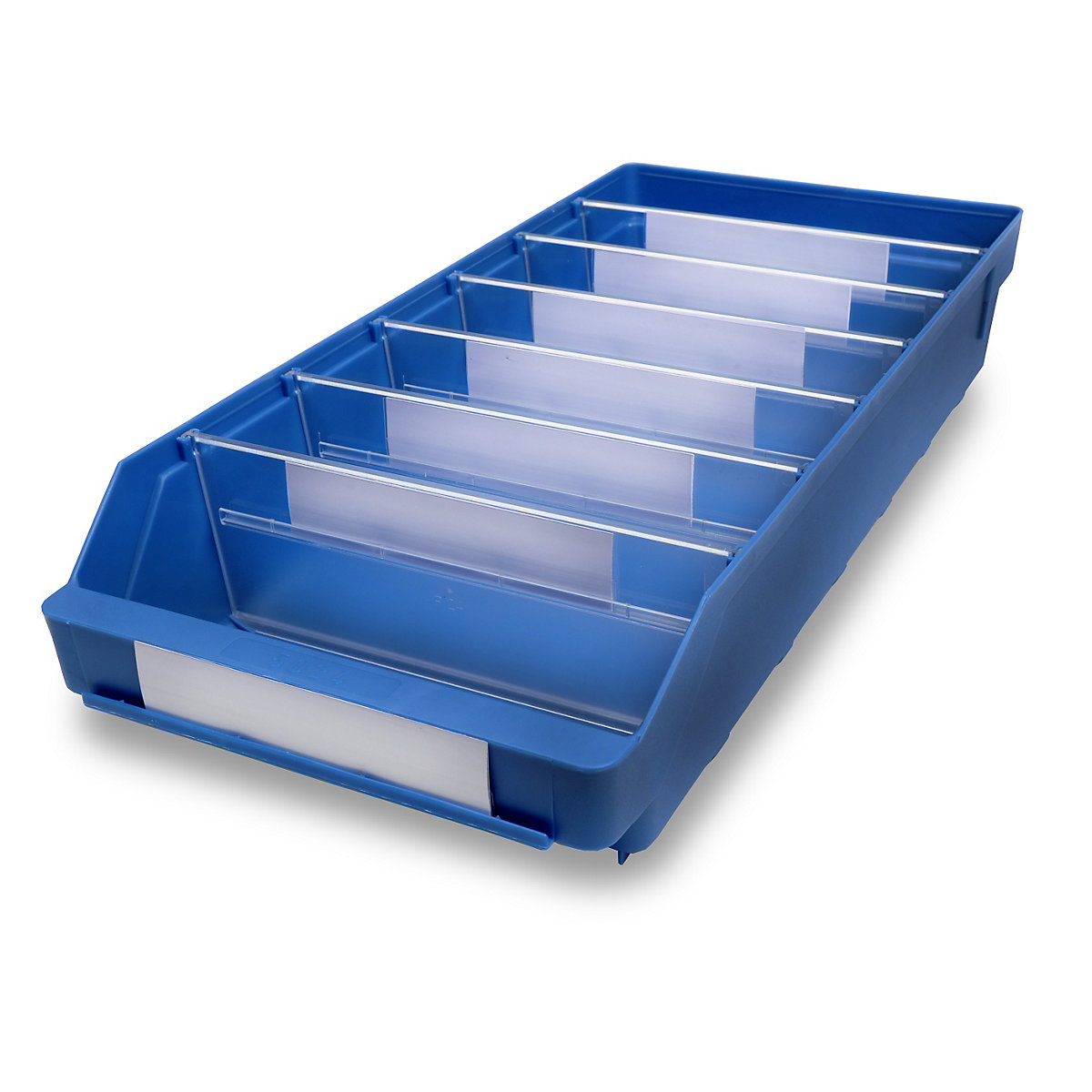 STEMO Regalkasten aus hochschlagfestem Polypropylen, blau, LxBxH 500 x 240 x 95 mm, VE 15 Stk
