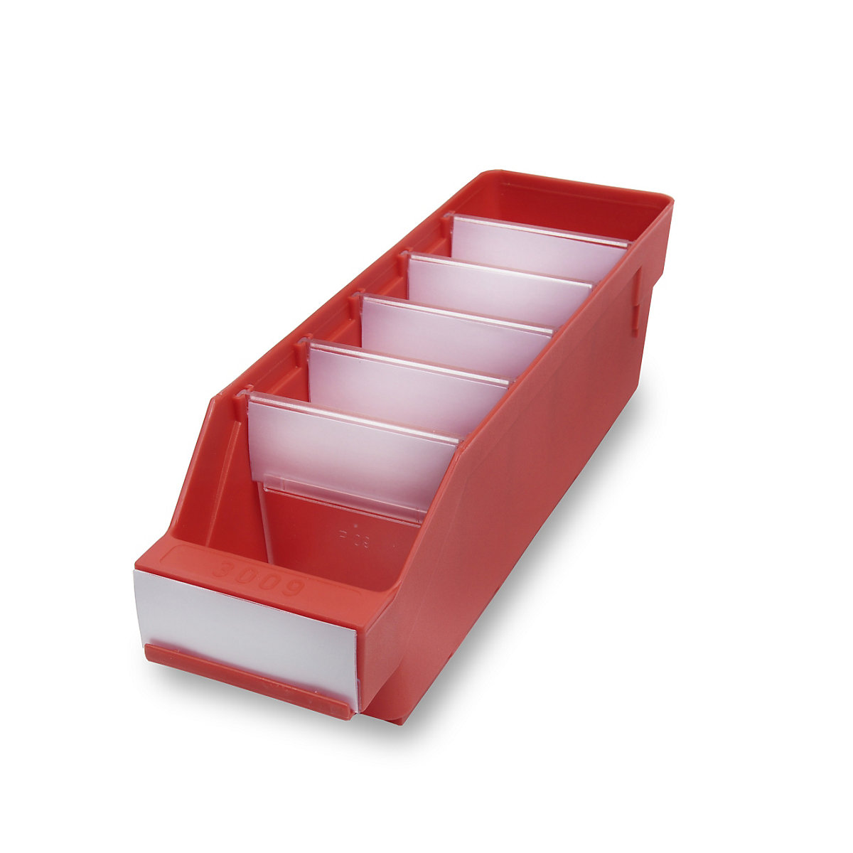 STEMO Regalkasten aus hochschlagfestem Polypropylen, rot, LxBxH 300 x 90 x 95 mm, VE 40 Stk