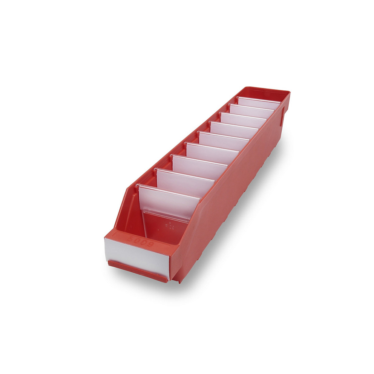 STEMO Regalkasten aus hochschlagfestem Polypropylen, rot, LxBxH 500 x 90 x 95 mm, VE 40 Stk