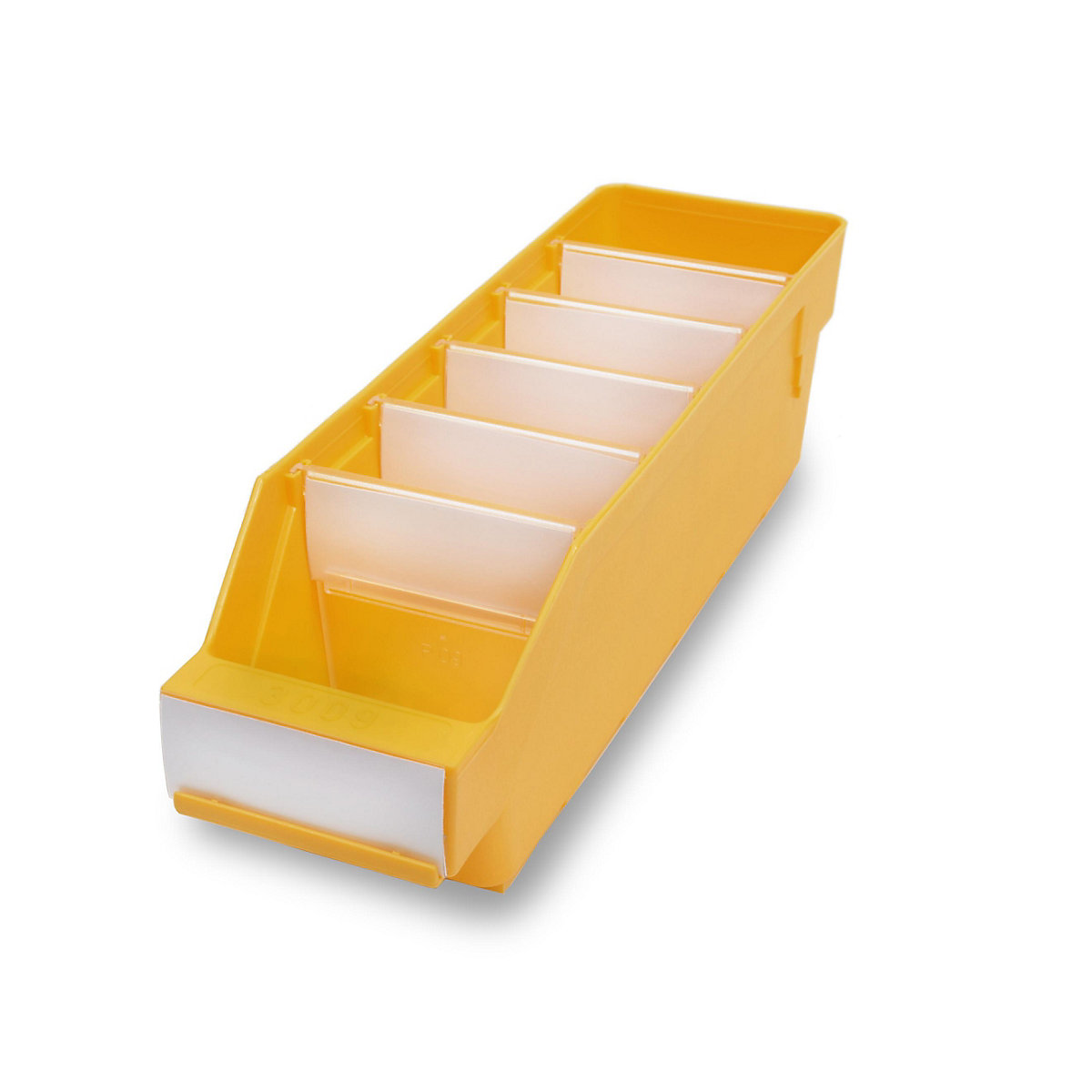 STEMO Regalkasten aus hochschlagfestem Polypropylen, gelb, LxBxH 300 x 90 x 95 mm, VE 40 Stk