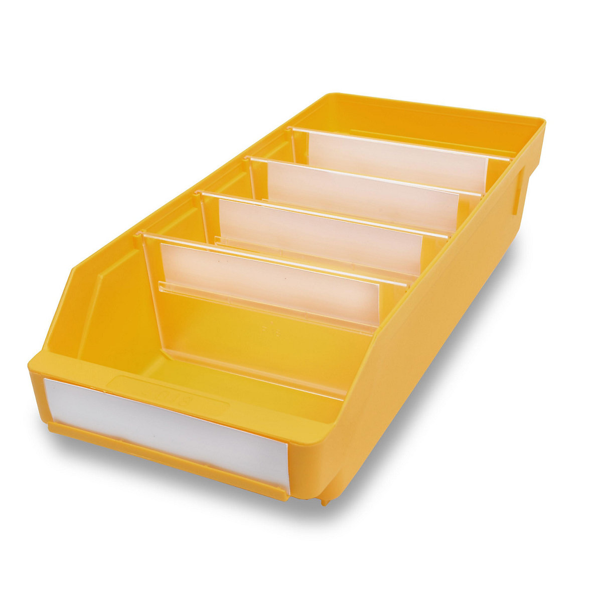 STEMO Regalkasten aus hochschlagfestem Polypropylen, gelb, LxBxH 400 x 180 x 95 mm, VE 20 Stk