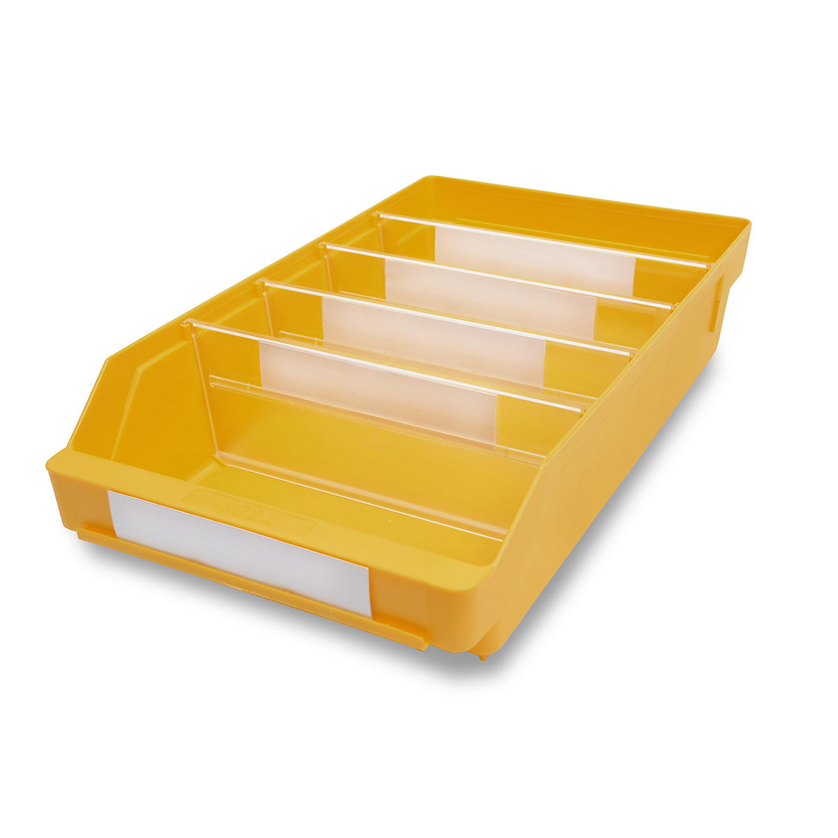STEMO Regalkasten aus hochschlagfestem Polypropylen, gelb, LxBxH 400 x 240 x 95 mm, VE 15 Stk
