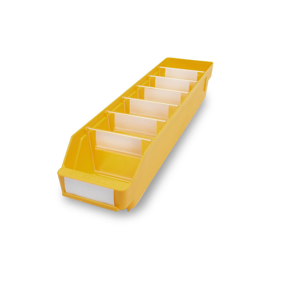 STEMO Regalkasten aus hochschlagfestem Polypropylen, gelb, LxBxH 500 x 118 x 95 mm, VE 30 Stk
