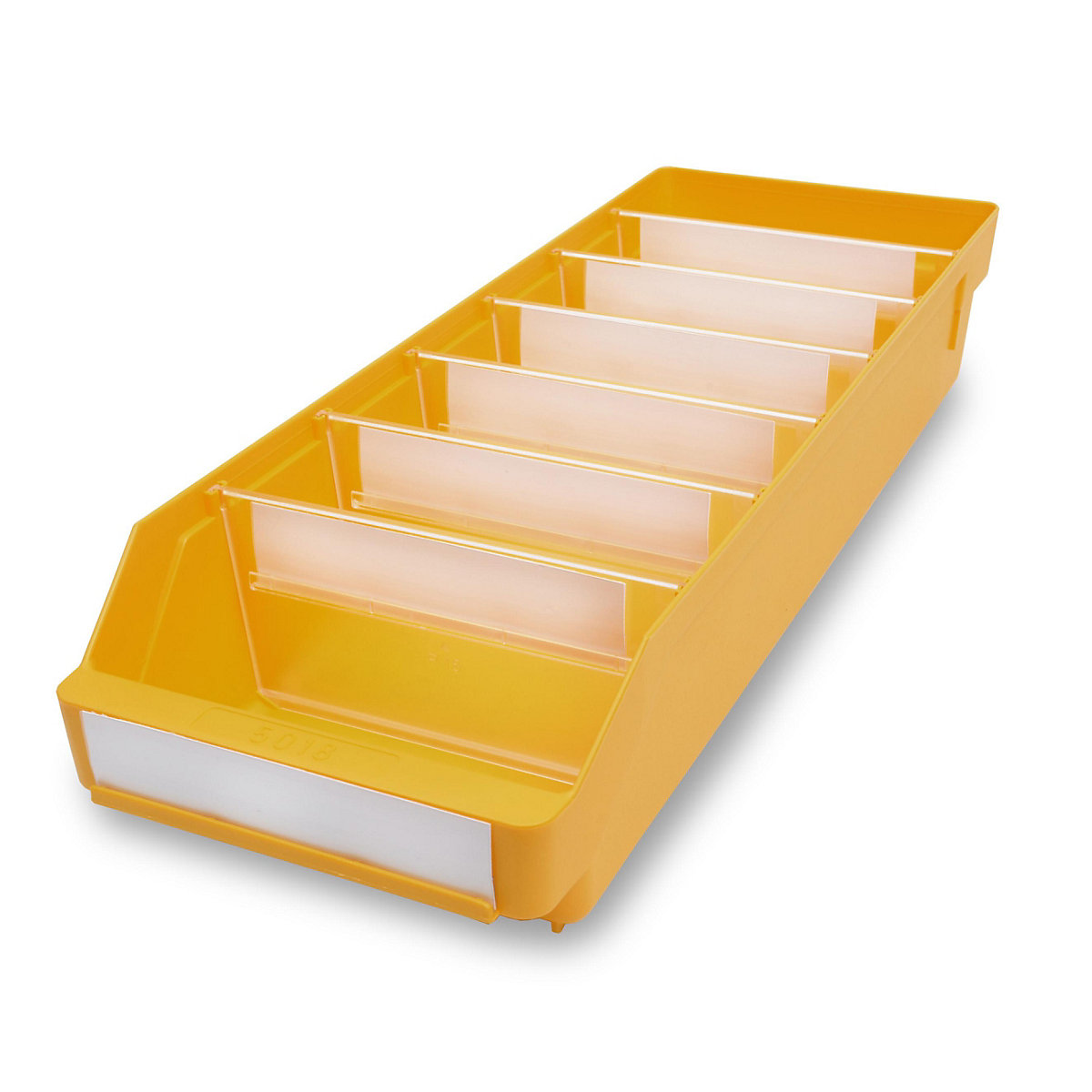 STEMO Regalkasten aus hochschlagfestem Polypropylen, gelb, LxBxH 500 x 180 x 95 mm, VE 20 Stk