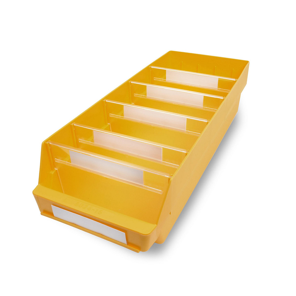 STEMO Regalkasten aus hochschlagfestem Polypropylen, gelb, LxBxH 600 x 240 x 150 mm, VE 10 Stk