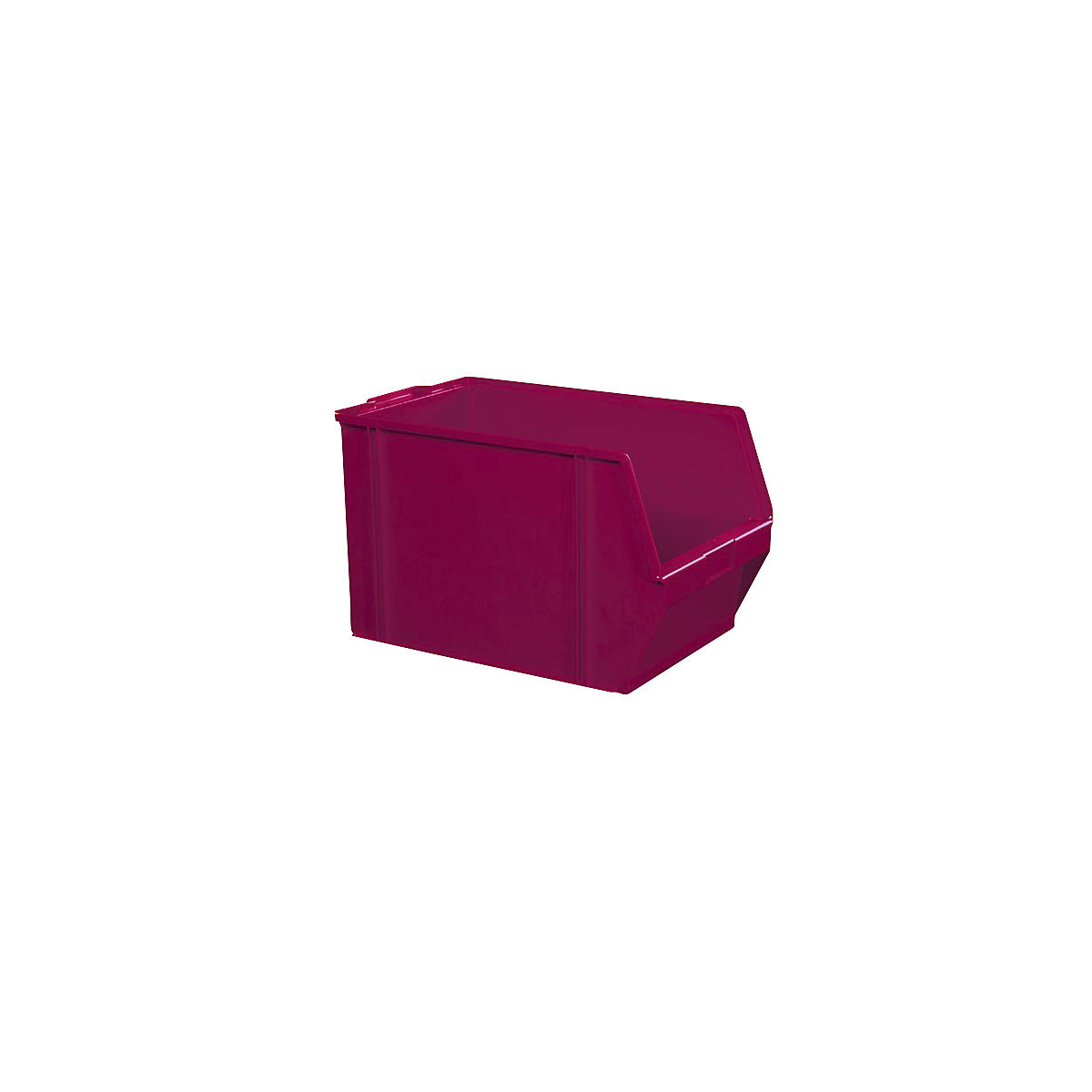 Sichtlagerkasten aus Polystyrol, Länge 500 mm, BxH 309 x 300 mm, VE 2 Stk, rot-10