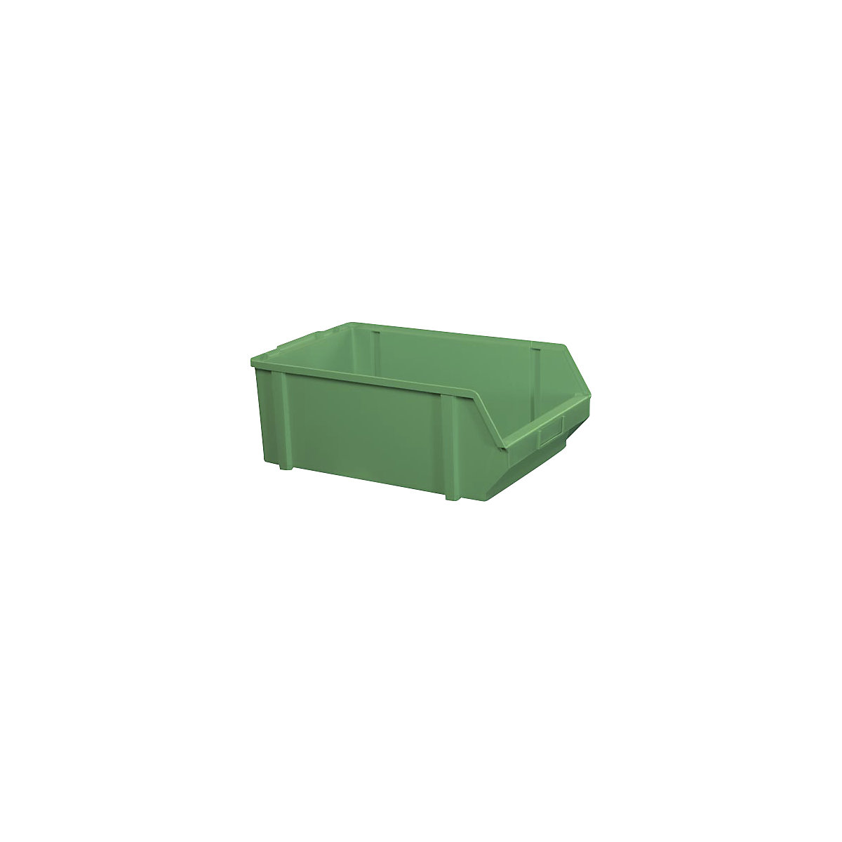 Sichtlagerkasten aus Polystyrol, Länge 500 mm, BxH 303 x 180 mm, VE 5 Stk, grün-4