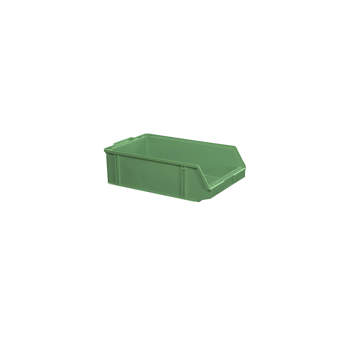 Sichtlagerkasten aus Polystyrol, Länge 500 mm, BxH 308 x 145 mm, VE 7 Stk, grün-8