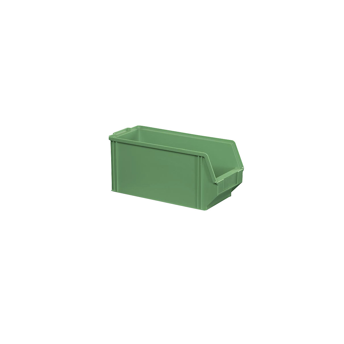Sichtlagerkasten aus Polystyrol, Länge 350 mm, BxH 146 x 150 mm, VE 28 Stk, grün-5