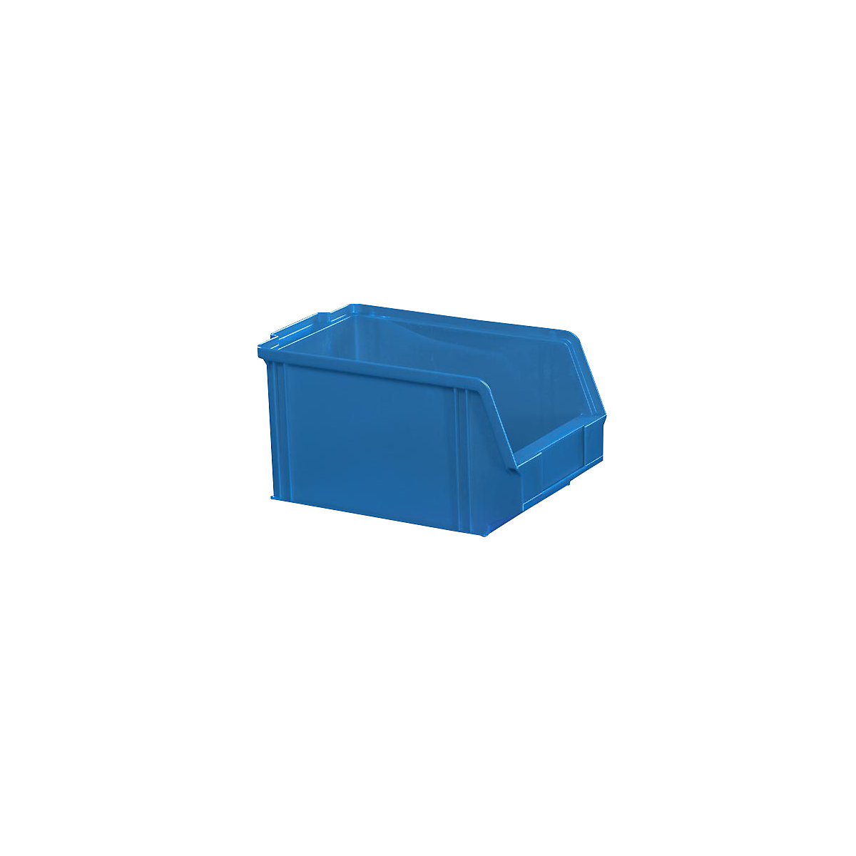 Sichtlagerkasten aus Polystyrol, Länge 230 mm, BxH 146 x 130 mm, VE 60 Stk, blau-9