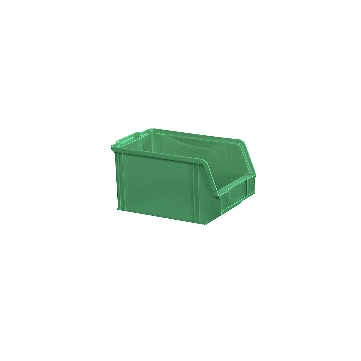 Sichtlagerkasten aus Polystyrol, Länge 230 mm, BxH 146 x 130 mm, VE 60 Stk, grün-12