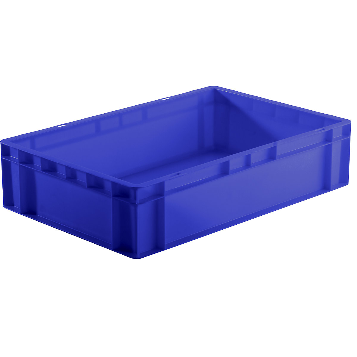 Euro-Format-Stapelbehälter, Wände und Boden geschlossen, LxBxH 600 x 400 x 145 mm, blau, VE 5 Stk
