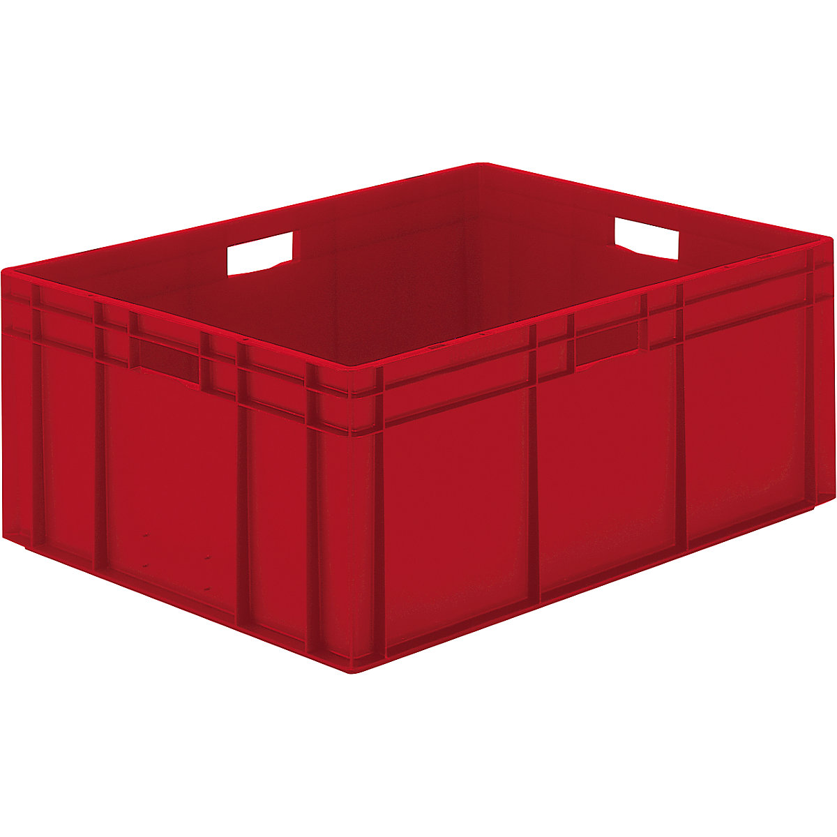 Euro-Format-Stapelbehälter, Wände und Boden geschlossen, LxBxH 800 x 600 x 320 mm, rot, VE 2 Stk-4