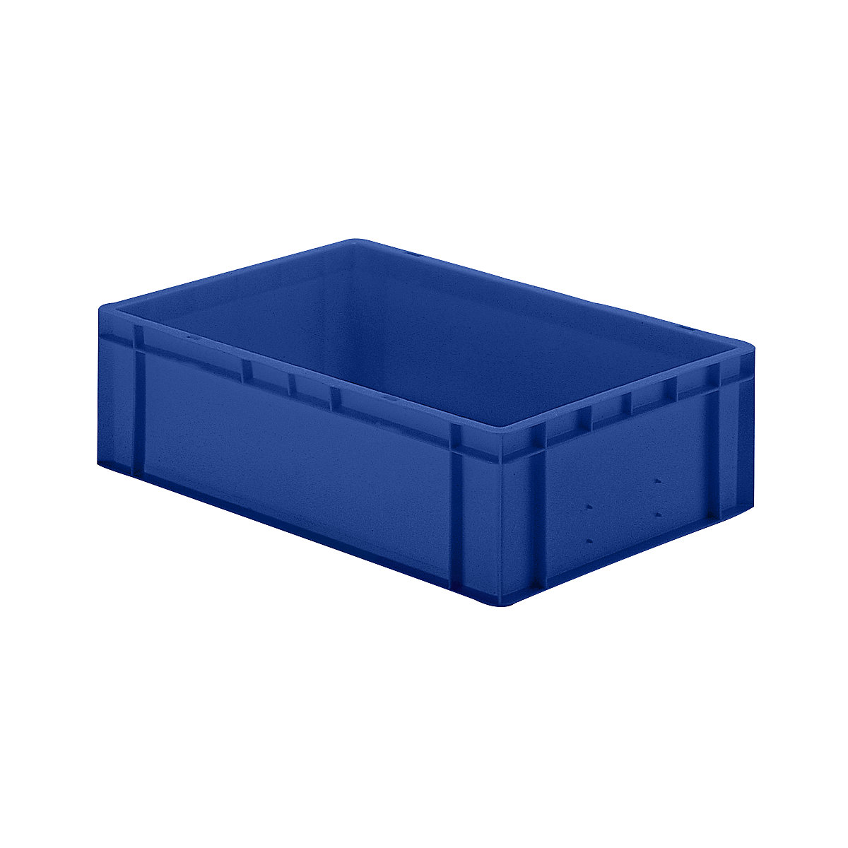 Euro-Format-Stapelbehälter, Wände und Boden geschlossen, LxBxH 600 x 400 x 175 mm, blau, VE 5 Stk