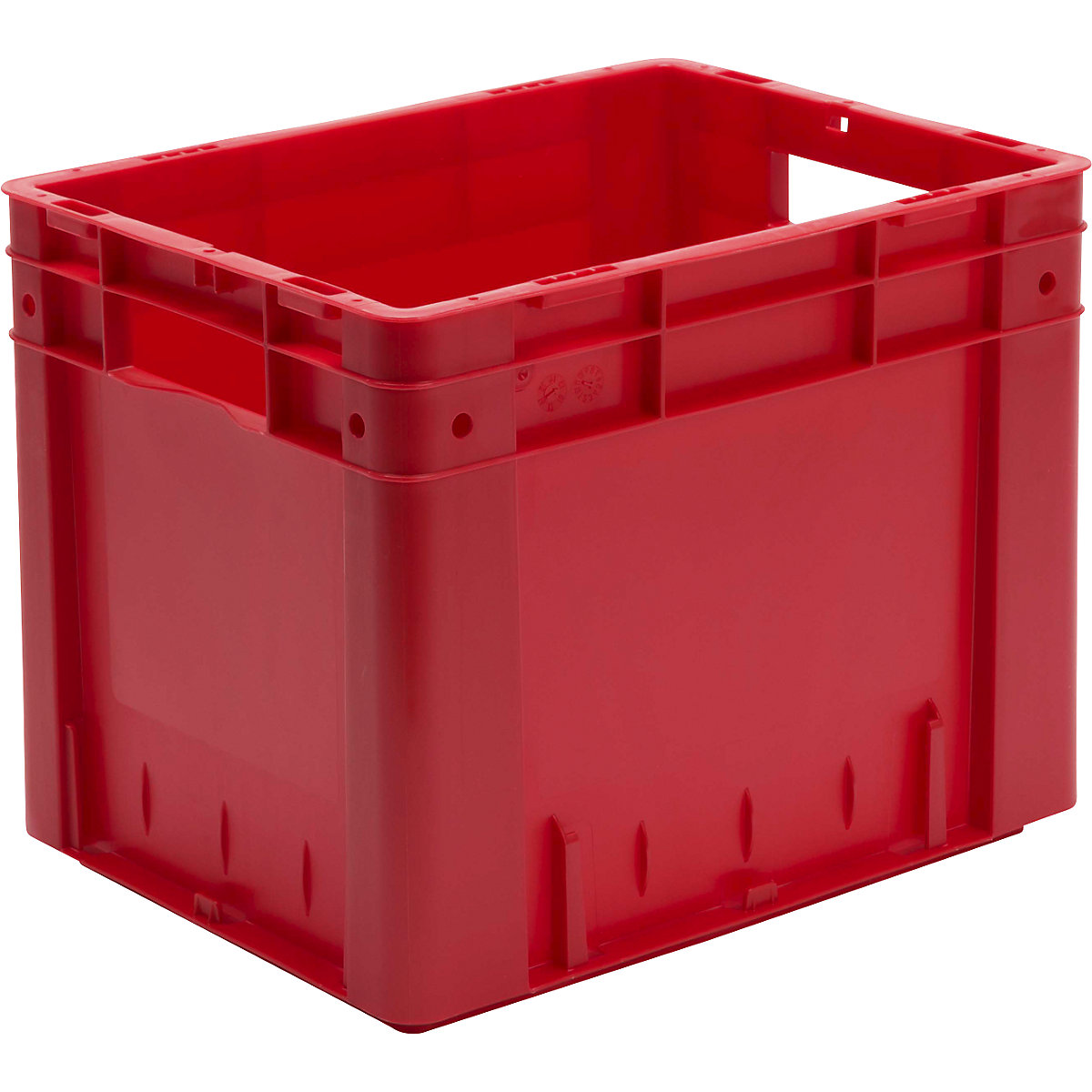 Euro-Stapelbehälter, Volumen 29 l, LxBxH 400 x 300 x 320 mm, VE 4 Stk, rot-3
