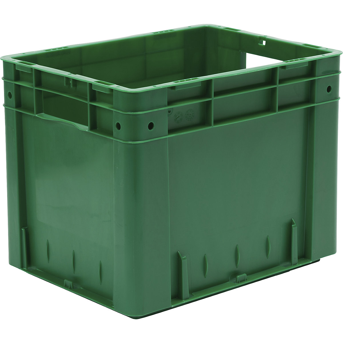 Euro-Stapelbehälter, Volumen 29 l, LxBxH 400 x 300 x 320 mm, VE 4 Stk, grün-4