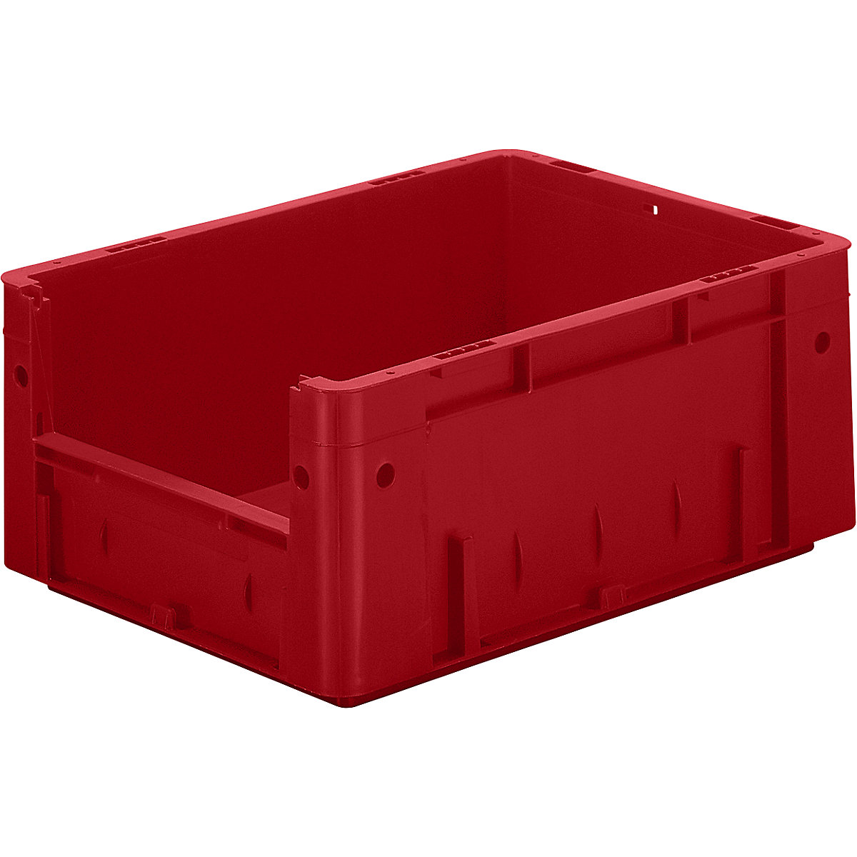 Euro-Stapelbehälter, Volumen 14,5 l, LxBxH 400 x 300 x 175 mm, VE 4 Stk, rot-4