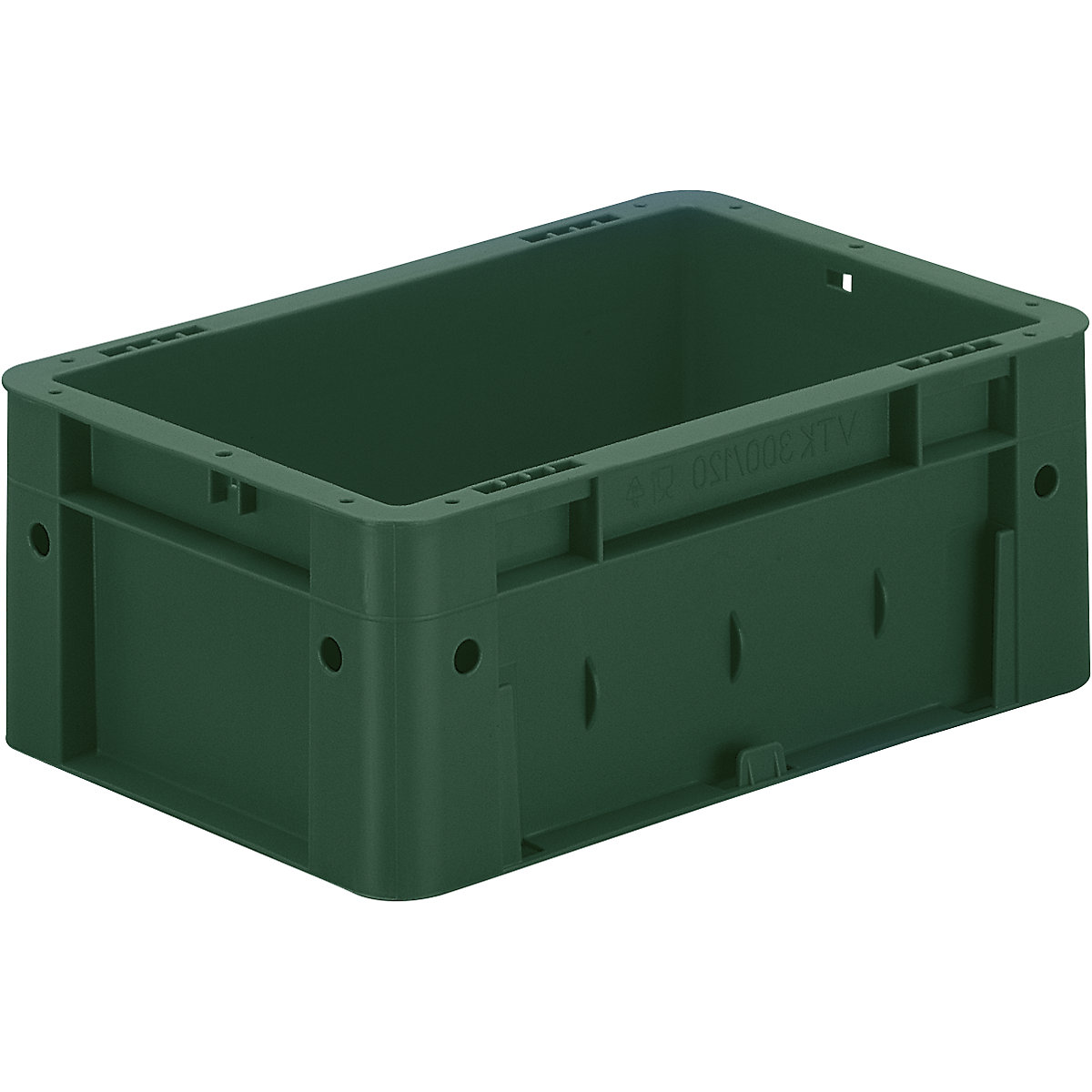 Schwerlast-Euro-Behälter, Polypropylen, Volumen 4,1 l, LxBxH 300 x 200 x 120 mm, Wände geschlossen, Boden geschlossen, grün, VE 8 Stk-4