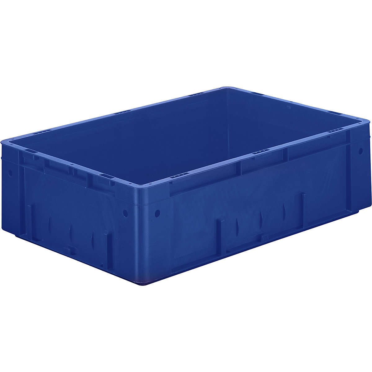 Schwerlast-Euro-Behälter, Polypropylen, Volumen 31 l, LxBxH 600 x 400 x 175 mm, Wände geschlossen, Boden geschlossen, blau, VE 2 Stk-3