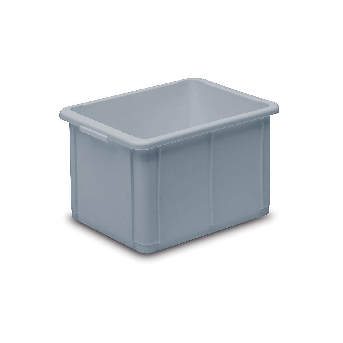 Stapelbehälter aus Polypropylen, Volumen 20 l, Außenmaße LxBxH 400 x 300 x 232 mm, grau, ab 10 Stk-3