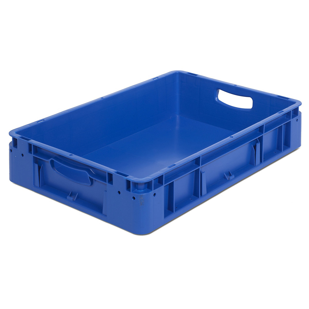 Industriebehälter, Inhalt 20 l, LxBxH 600 x 400 x 120 mm, VE 5 Stk, blau