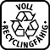 Voll Recyclingfähig. Diese Produkte sind aus hochwertigem Erst-Granulat hergestellt und mit dem jeweiligen Symbol versehen. Ein sortenreines Recycling ist deshalb möglich.