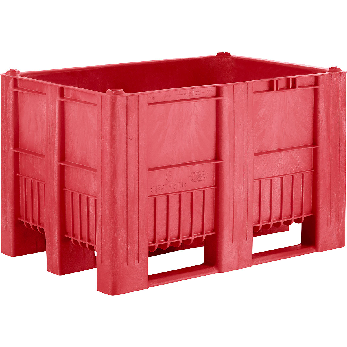 Palettenbox, Volumen 470 l, rot, ab 10 Stk-5