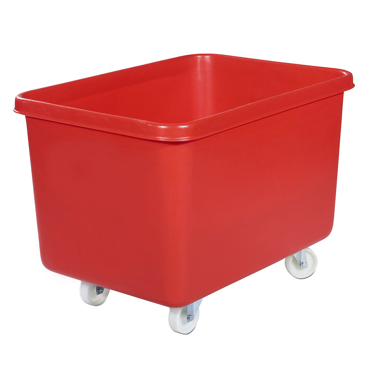 Rechteckbehälter aus Polyethylen, fahrbar, Inhalt 340 l, rot, ab 5 Stk-5