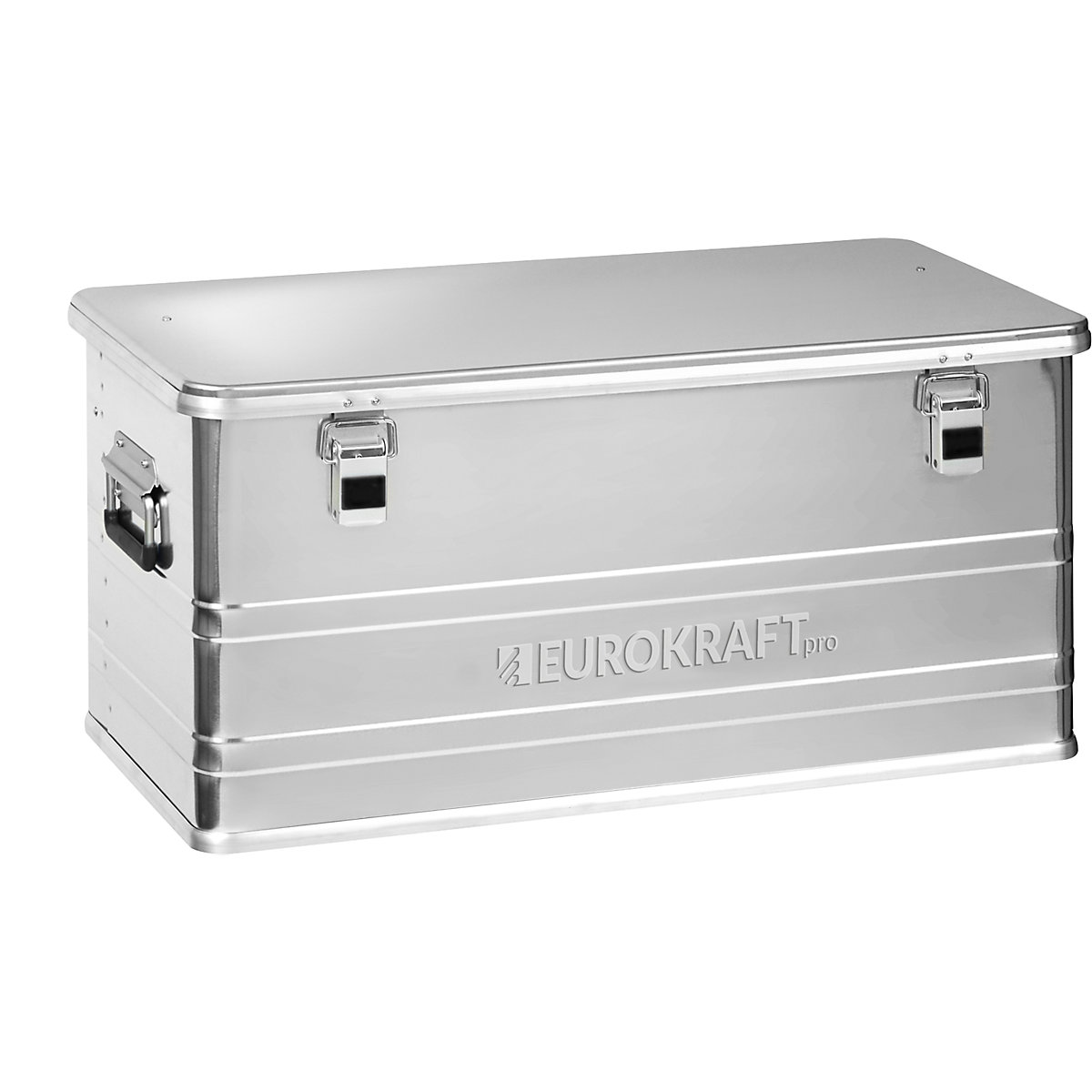 EUROKRAFTpro Aluminiumbehälter INDUSTRY, Inhalt 92 l, Außen-LxBxH 780 x 385 x 367 mm