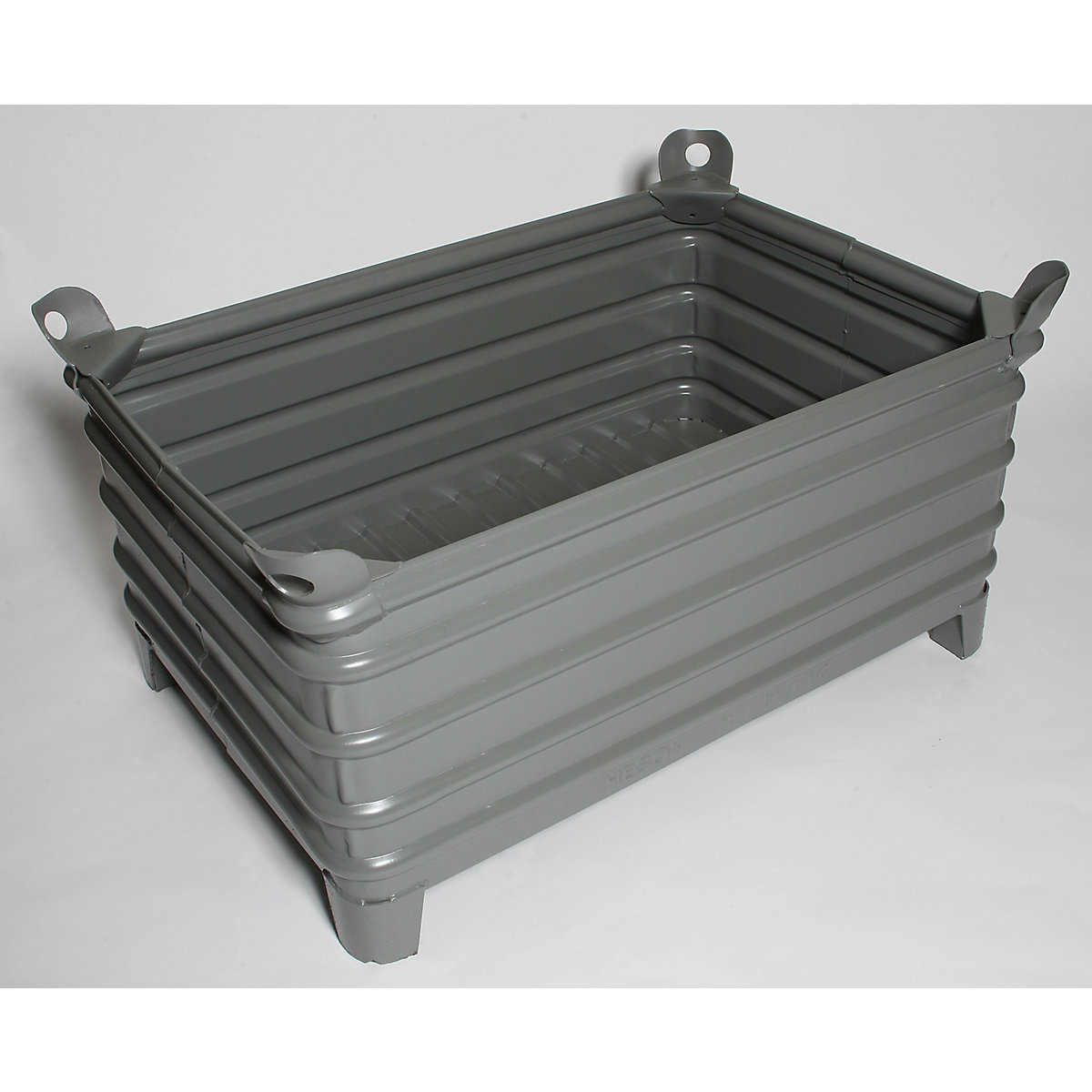 3x Schwerlastbehälter 600x400x320mm Weiß Mit Deckel + Transportwagen