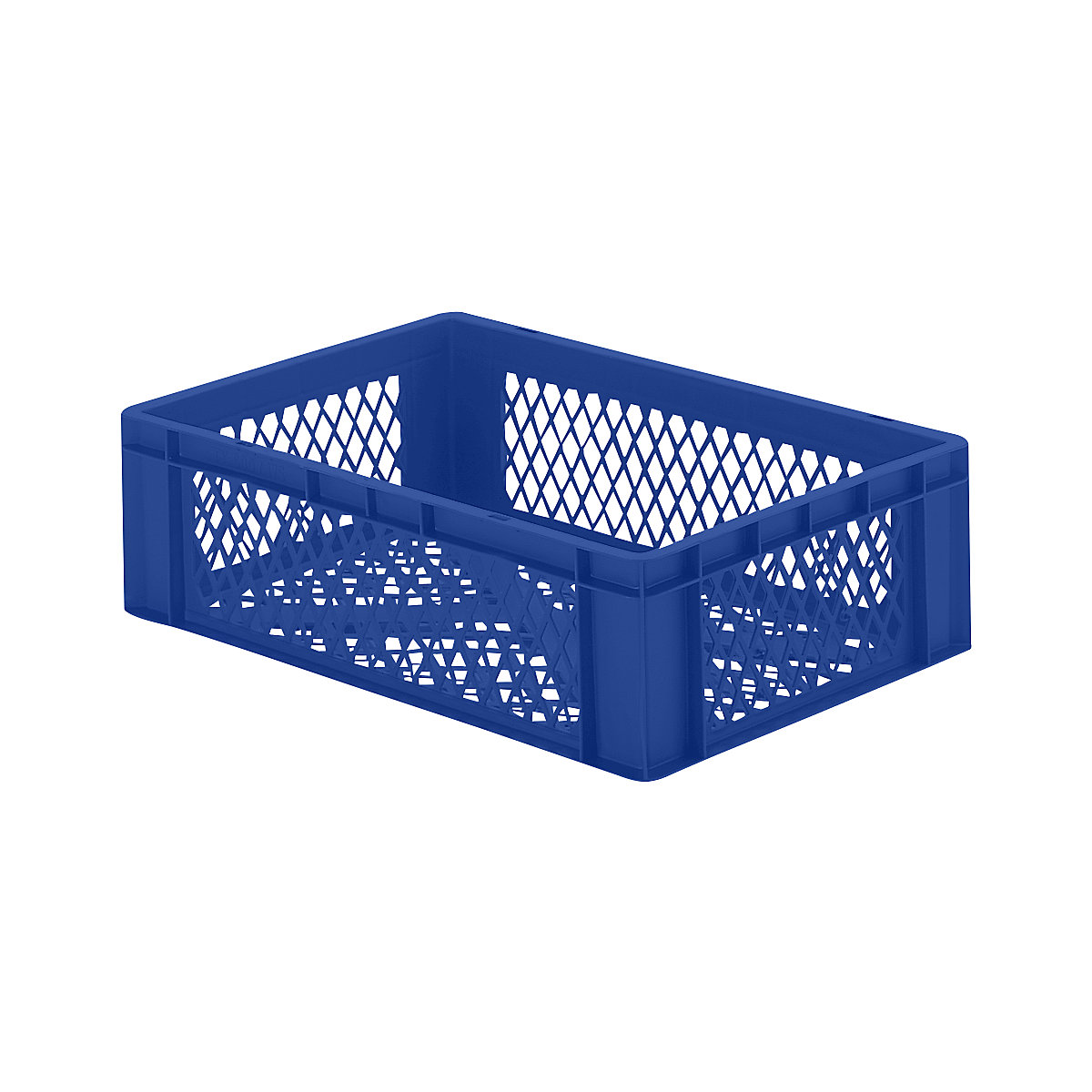 6x Transportkörbe 600x400x130 Mm - Graue Stapelkörbe Mit Belüftung Für Lager & Gewerbe
