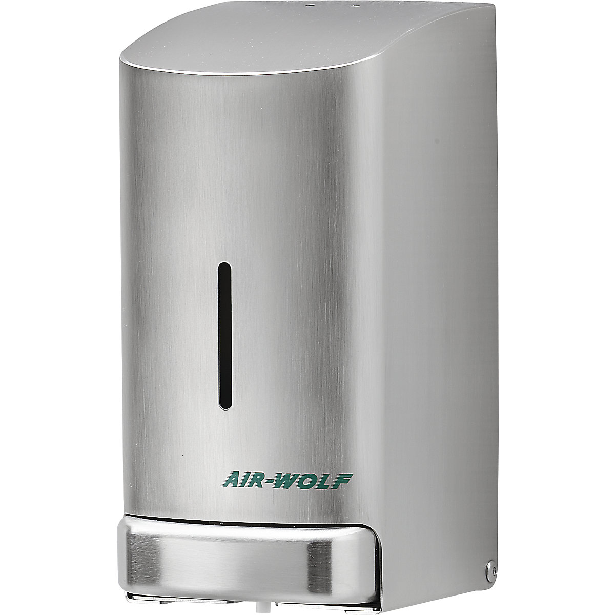 Dispensador de jabón de acero inoxidable – AIR-WOLF, capacidad 0,8 l, acero inoxidable, cepillado-1