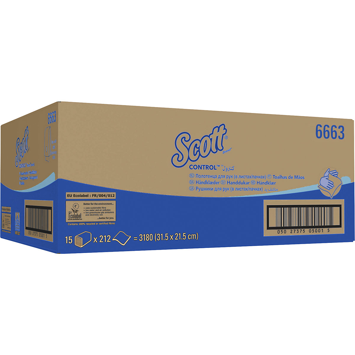 Toallas de papel plegables Scott Control &ndash; Kimberly-Clark