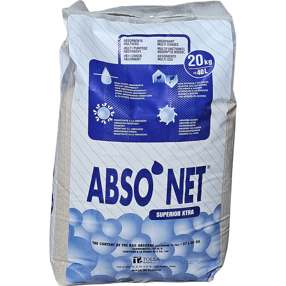 Universal absorbent granulate type III R extra fine grain