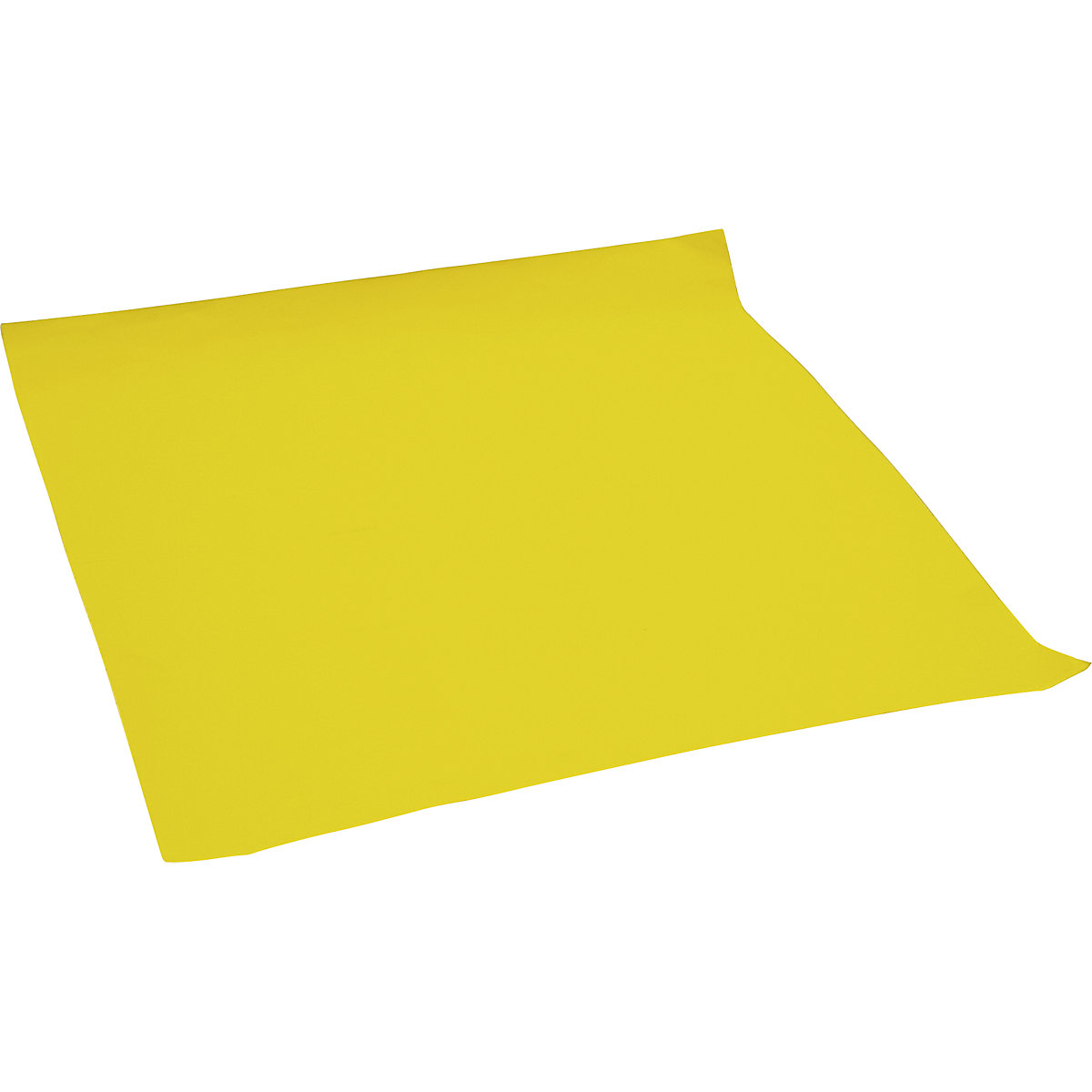 Single use sealing mat, PU coating, yellow, LxW 700 x 700 mm, 1 mat