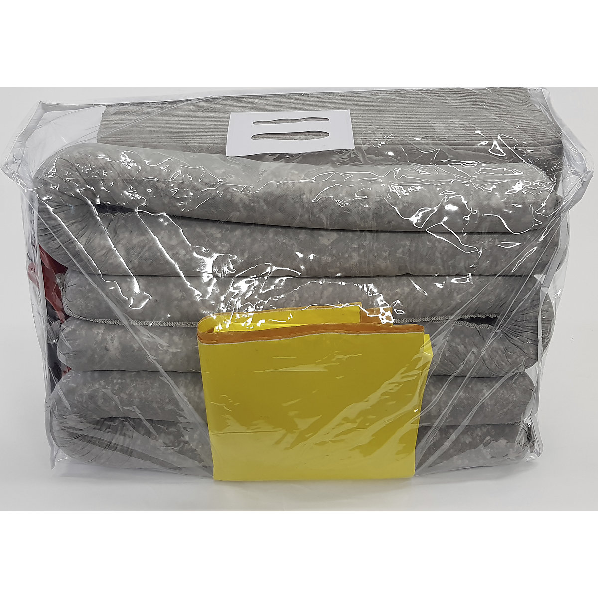 Leakage emergency kit with single use sealing mat bag, sealing mat