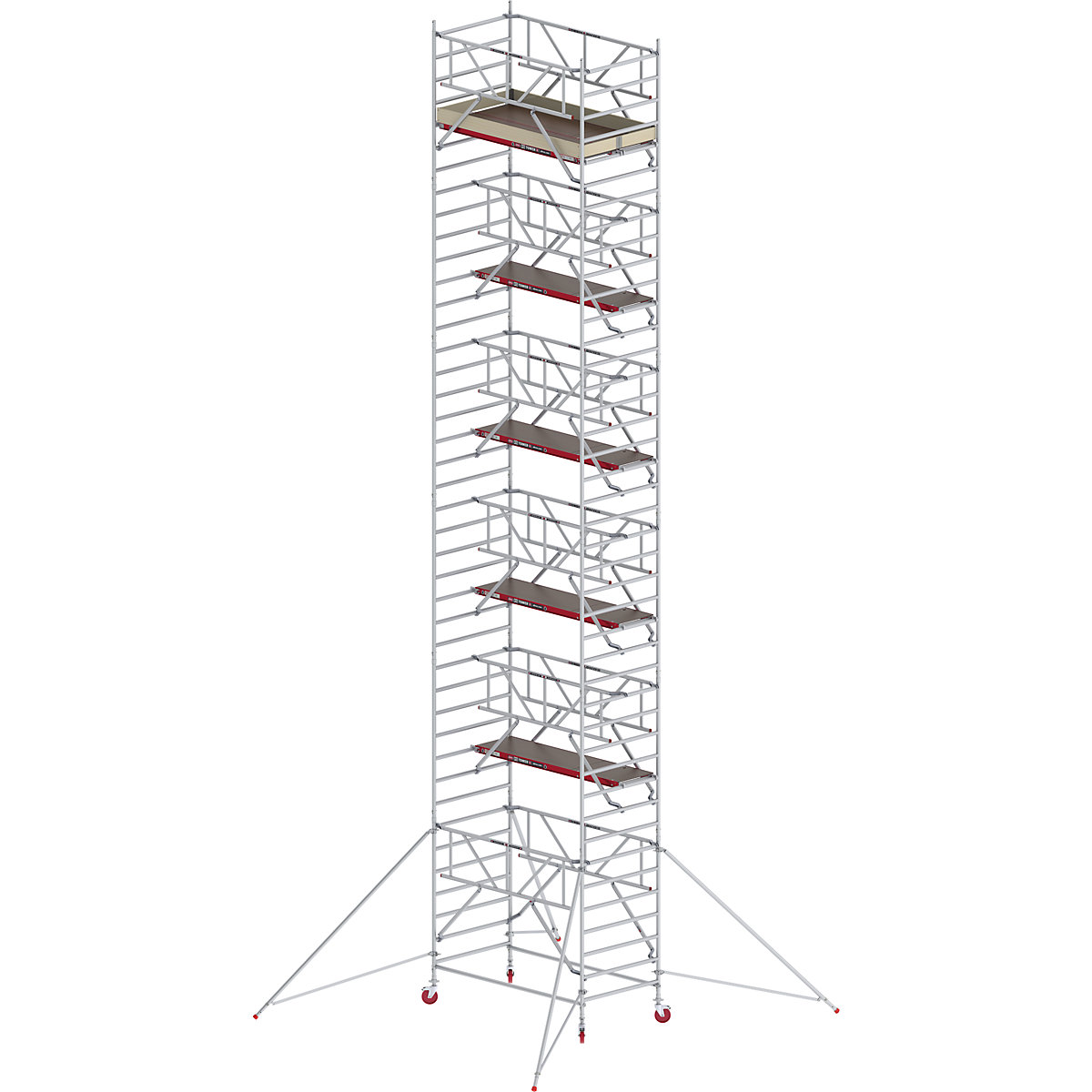 Fahrgerüst RS TOWER 42 breit mit Safe-Quick® Altrex, Holzplattform, Länge 1,85 m, Arbeitshöhe 13,2 m