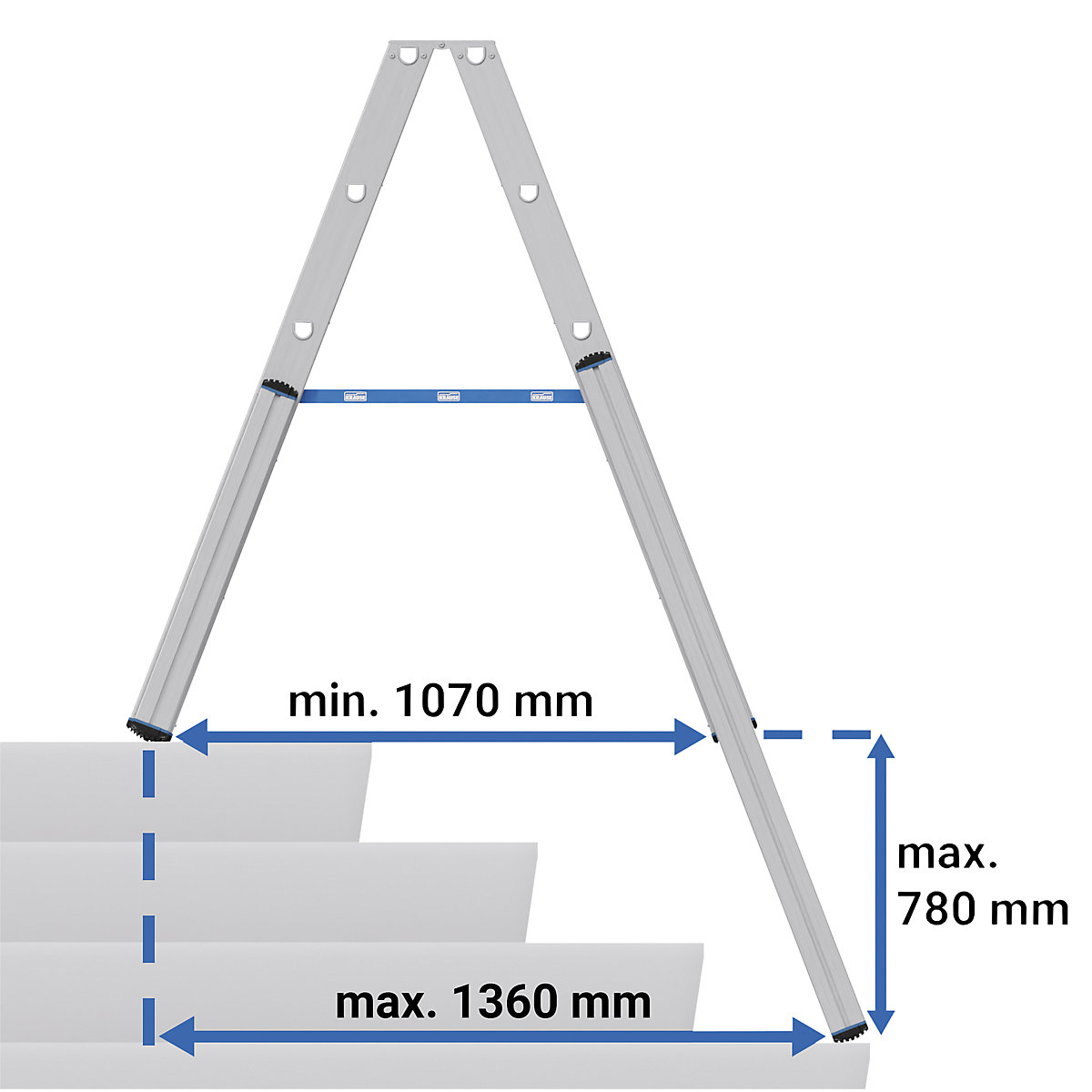 Treppen-Stufenstehleiter KRAUSE (Produktabbildung 5)-4