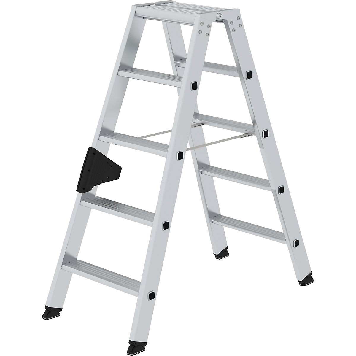 MUNK Stufen-Stehleiter, beidseitig, Komfort-Ausführung mit ergo-pad®, 2 x 5 Stufen