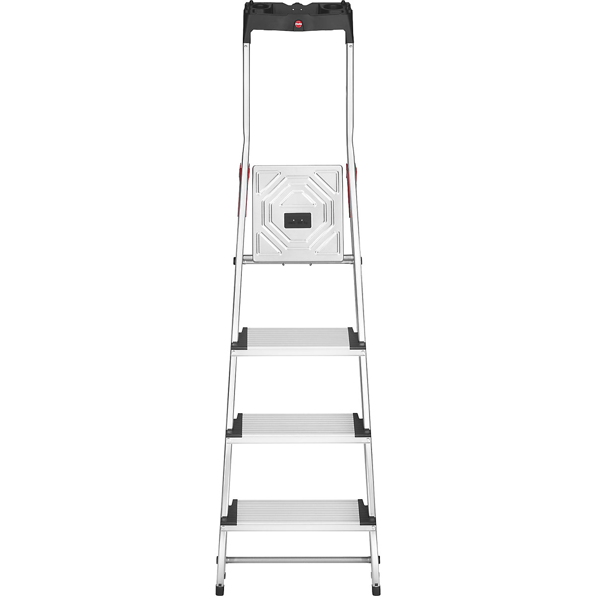 Aluminijasta dvokraka lestev s stopnicami ComfortLine L80 – Hailo (Slika izdelka 11)