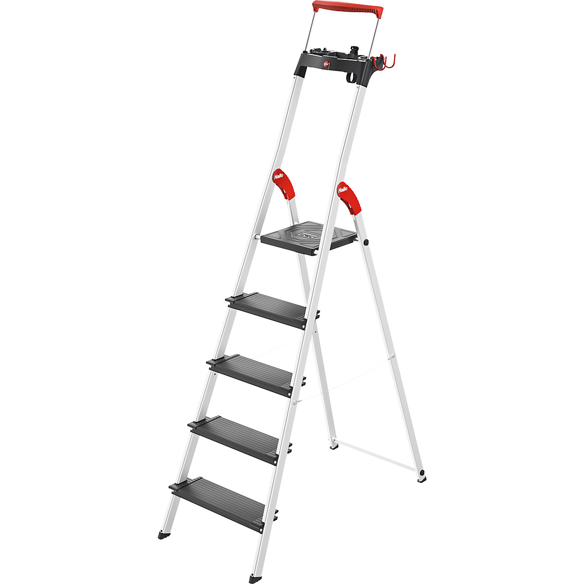Varnostna lestev TopLine L100 – Hailo, nosilnost do 150 kg, 5 stopnic, od 2 kosov
