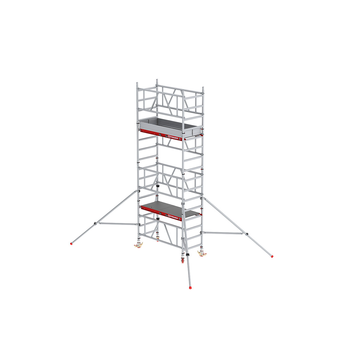 Hitro sestavljiv pomični oder MiTOWER Plus – Altrex, ploščad Fiber-Deck®, delovna višina 5 m