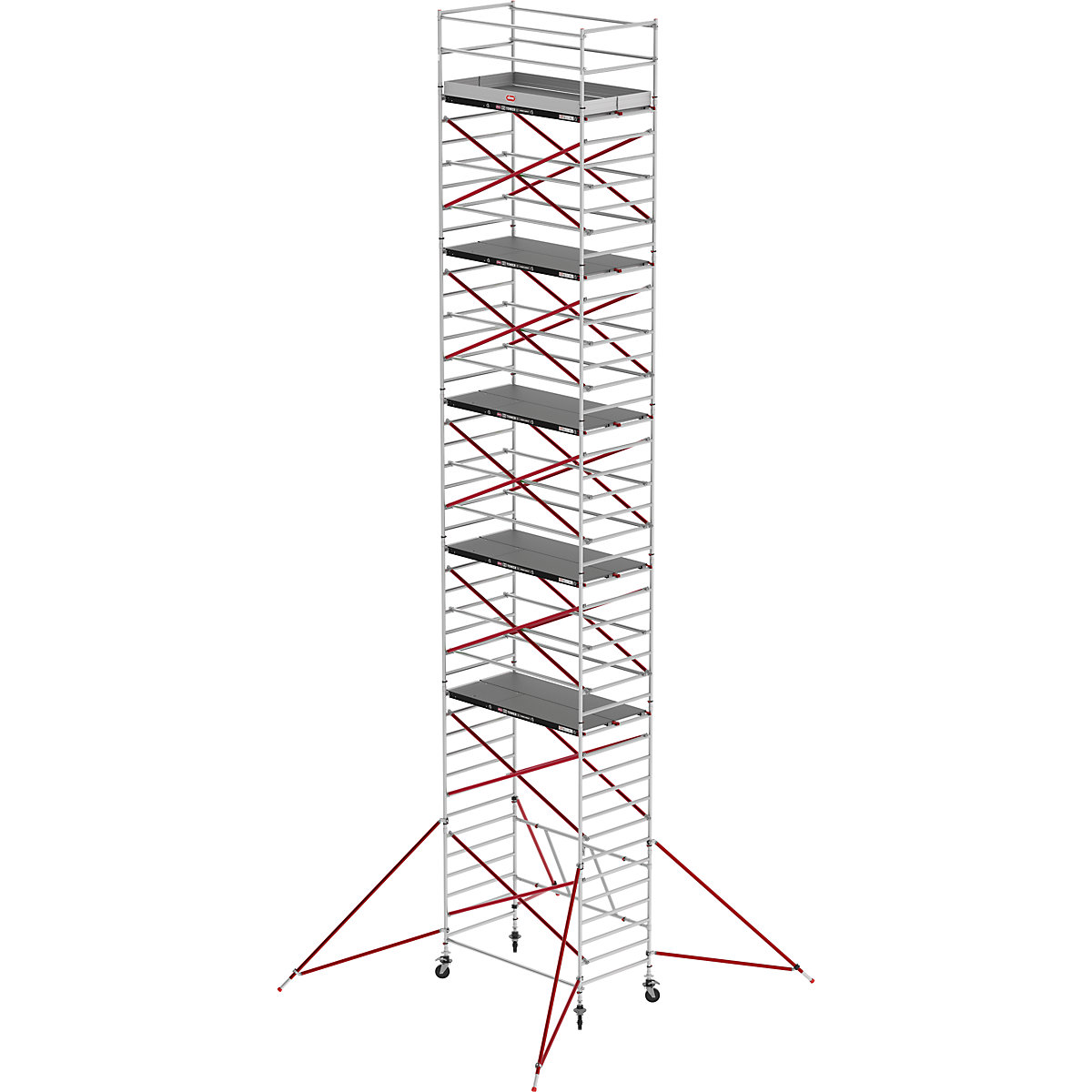 Pomičen oder RS TOWER 55 – Altrex, lesena ploščad, dolžina 1,85 m, delovna višina 13,80 m